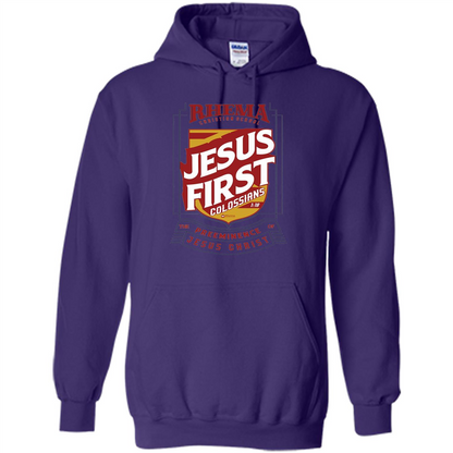 Jesus First T-shirt Jesus Christ Purple