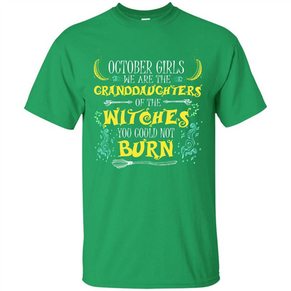 Halloween T-shirt October Girls T-shirt Irish Green