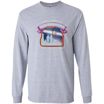 Oregon Total Solar Eclipse August 21 2017 T-shirt I Was There Sport Grey