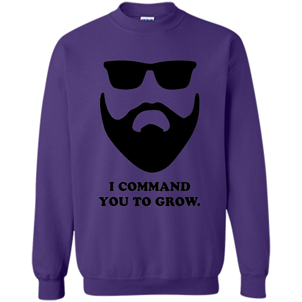 Beard T-Shirt I Command You To Grow T-shirt Orange