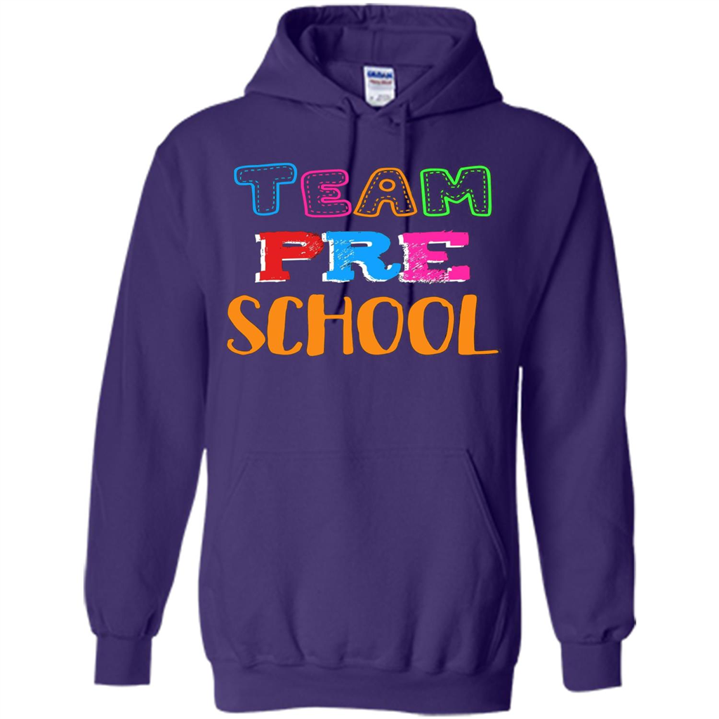 Team Preschool T-shirt Funny For Teachers T-shirt Purple