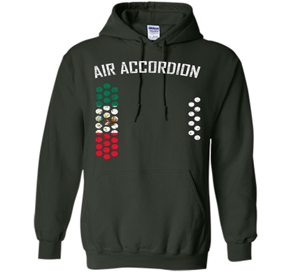 Air Accordion T-shirt The Flag Of Mexico T-shirt Forest Green