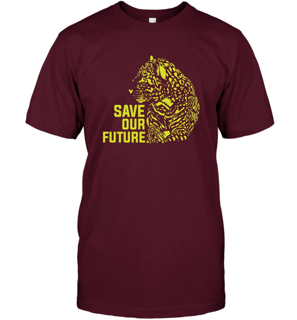 Save Our Future Wild Animals Shirt T-Shirt T-Shirt Maroon