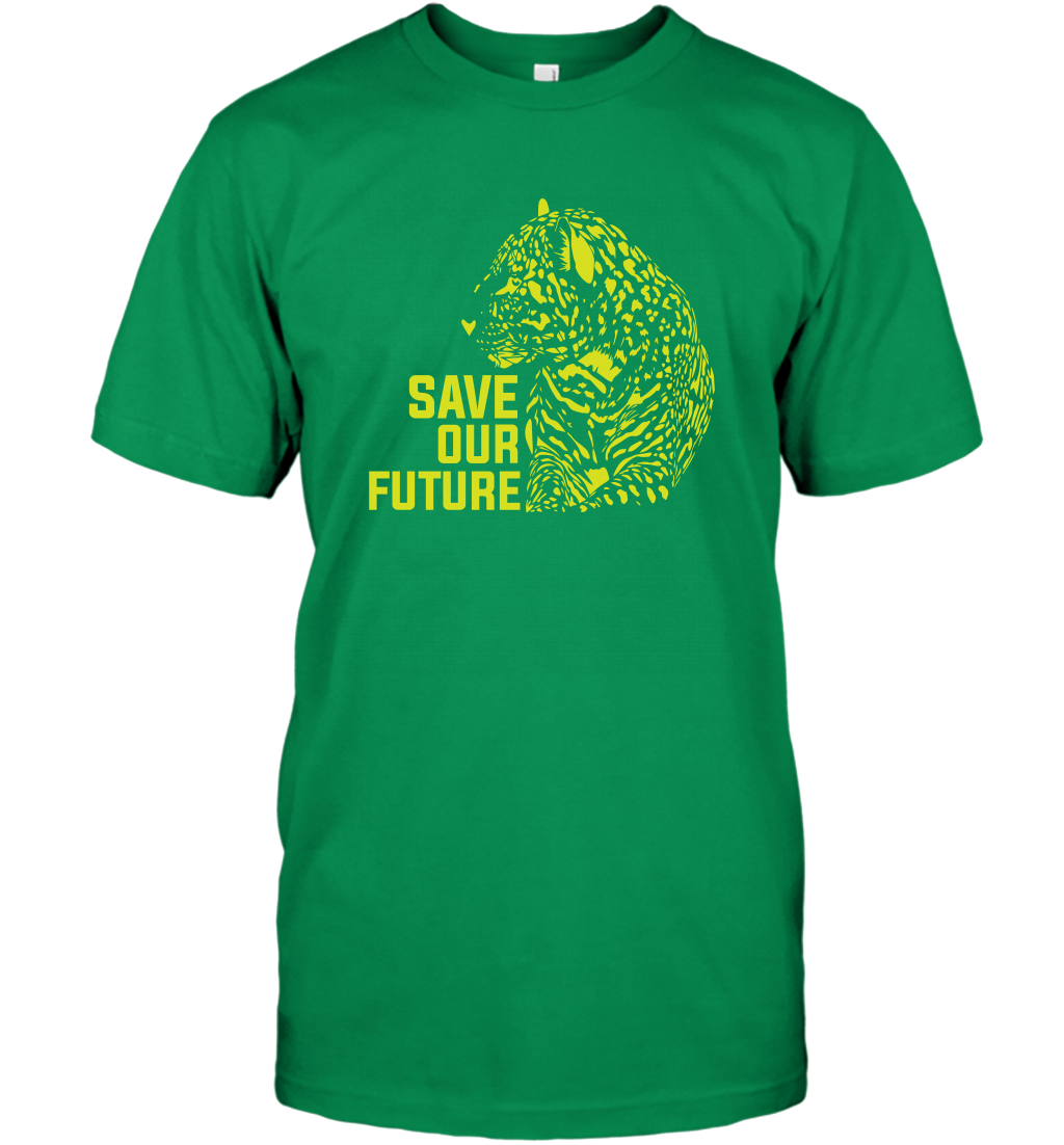 Save Our Future Wild Animals Shirt T-Shirt T-Shirt Irish Green