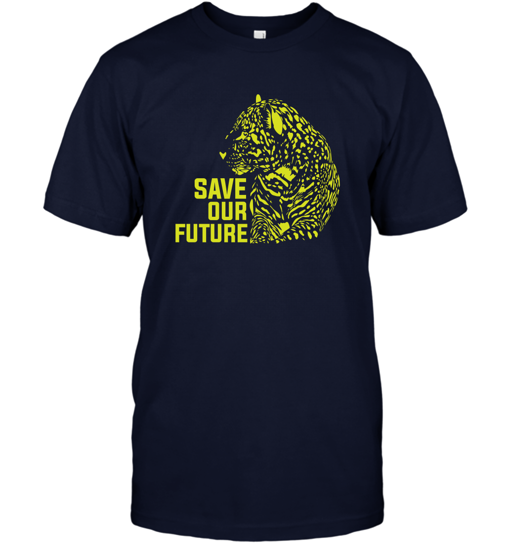 Save Our Future Wild Animals Shirt T-Shirt T-Shirt Navy
