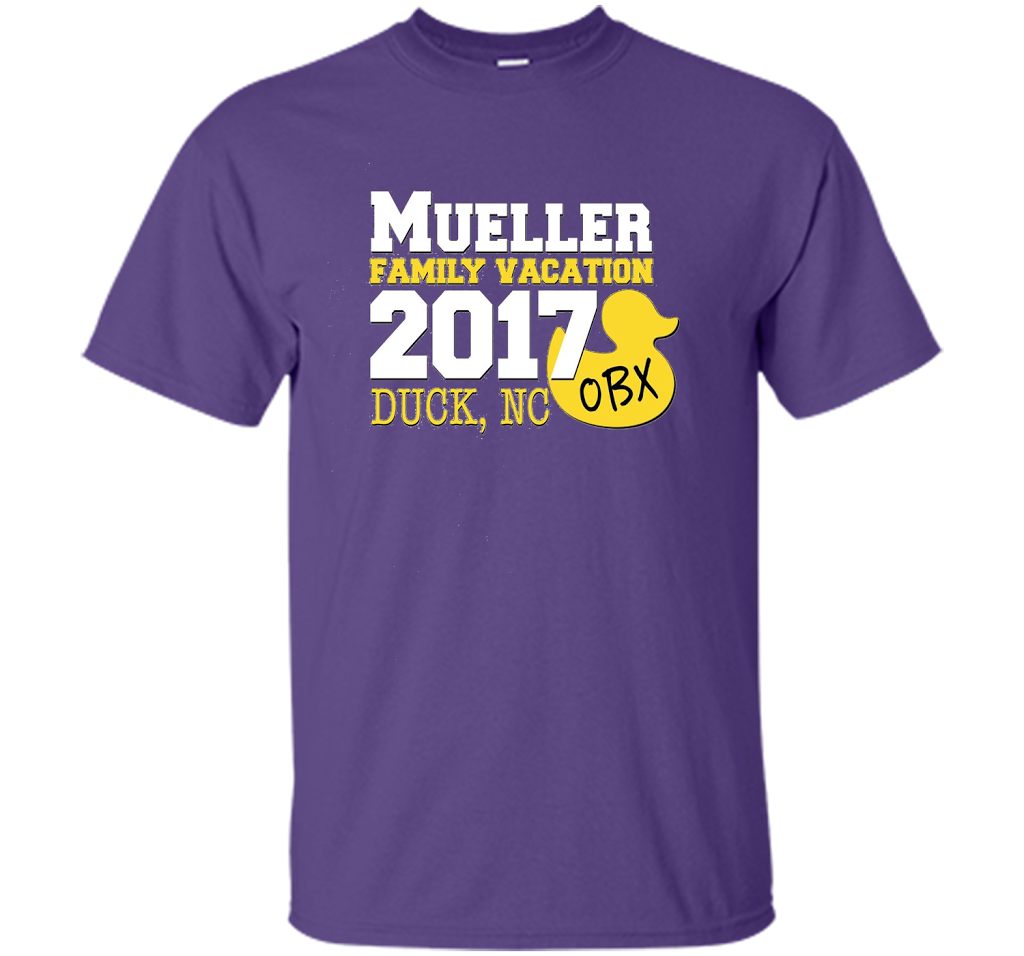 Mueller Family Vacation 2017 Duck, NC cool shirt Purple
