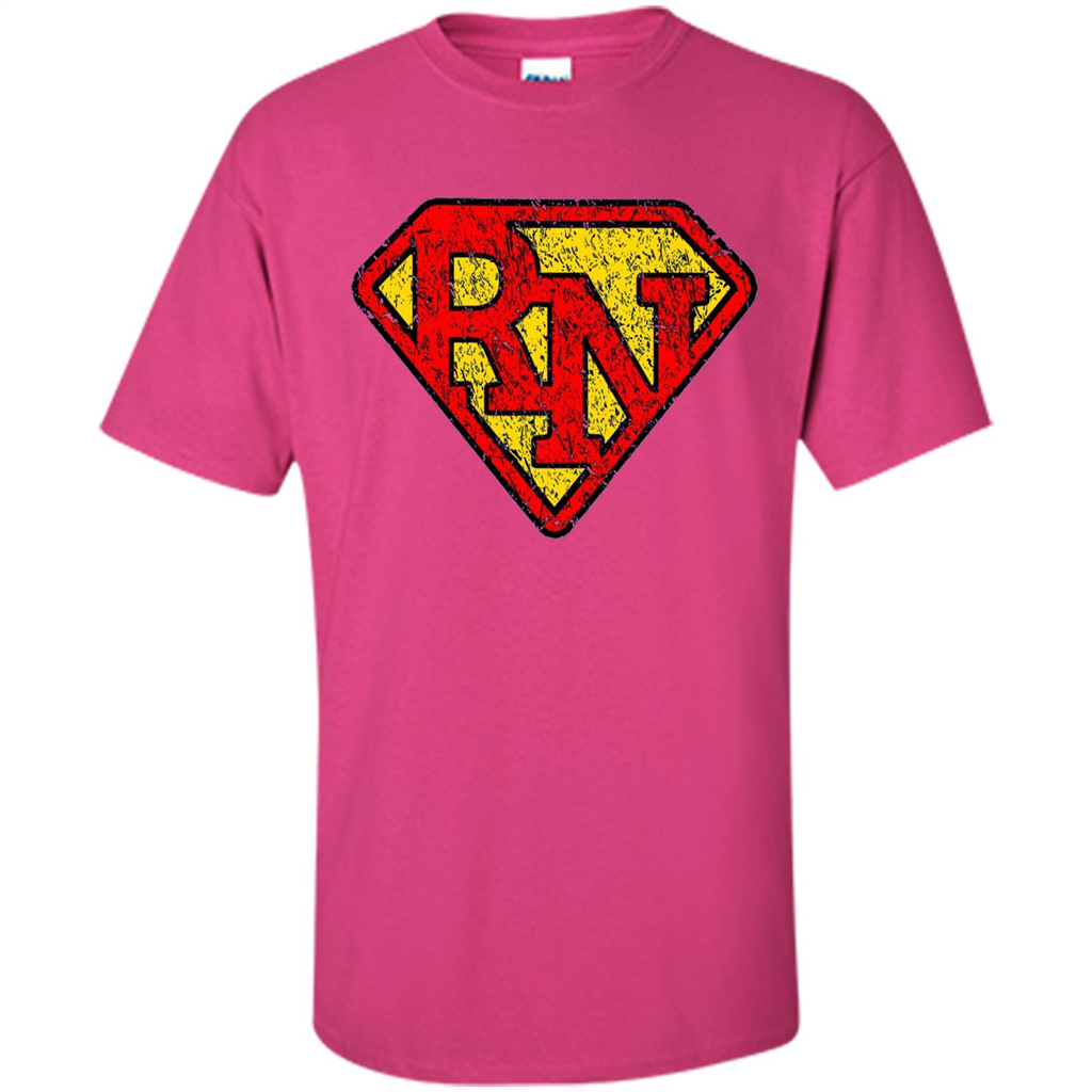 Vintage Super Nurse RN Distressed T-shirt Heliconia
