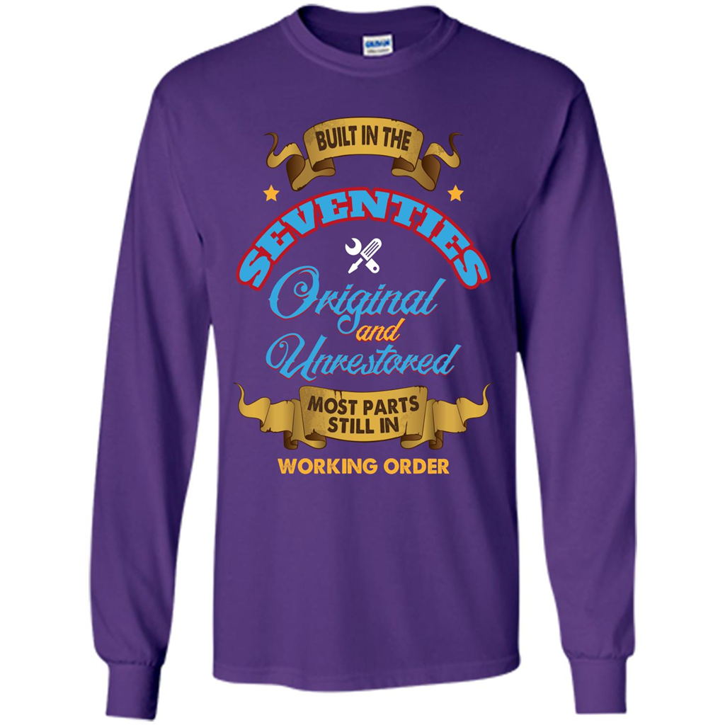 Built in 70s Original and Unrestored Most Parts Still In Working Order T-shirt Purple