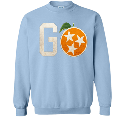 Tennessee Vintage Distressed Orange and White Flag Shirt t-shirt Light Blue