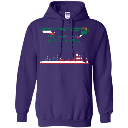 Africa - America T-shirt Build America Purple