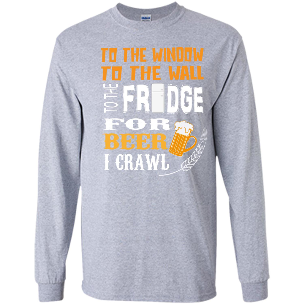 Beer. For Beer I Crawl T-shirt Sport Grey