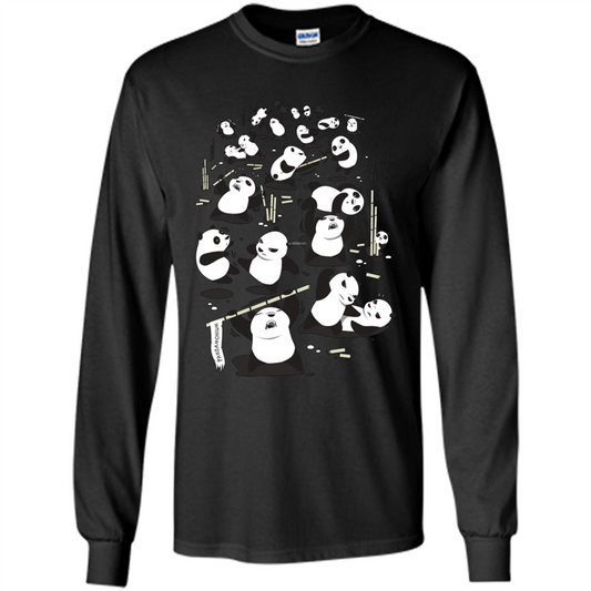 Cute Panda T-shirt Black