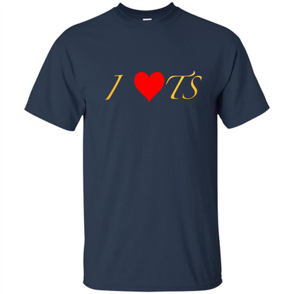 I Heart TS T-Shirt I Love TS Navy