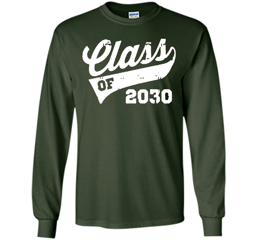 Kindergarten T-shirt Class Of 2030 Kindergarten Style T-shirt Forest Green