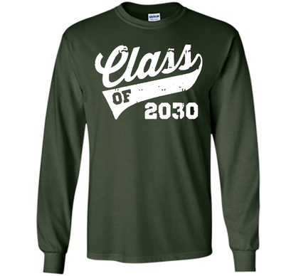 Kindergarten T-shirt Class Of 2030 Kindergarten Style T-shirt Forest Green