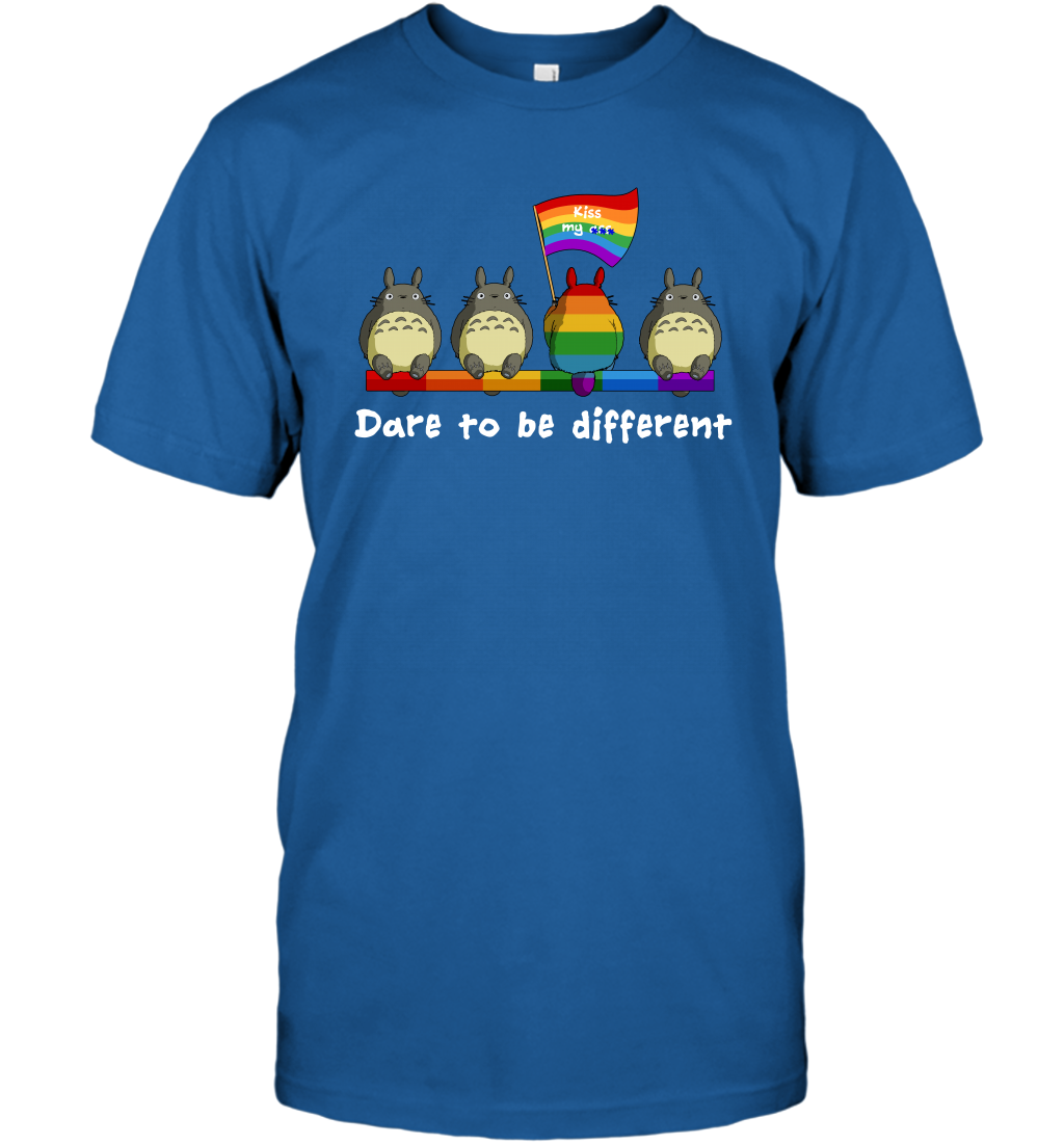Dare To Be Different Totoro LGBT T-Shirt T-Shirt Royal