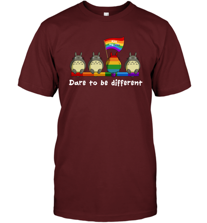 Dare To Be Different Totoro LGBT T-Shirt T-Shirt Cardinal
