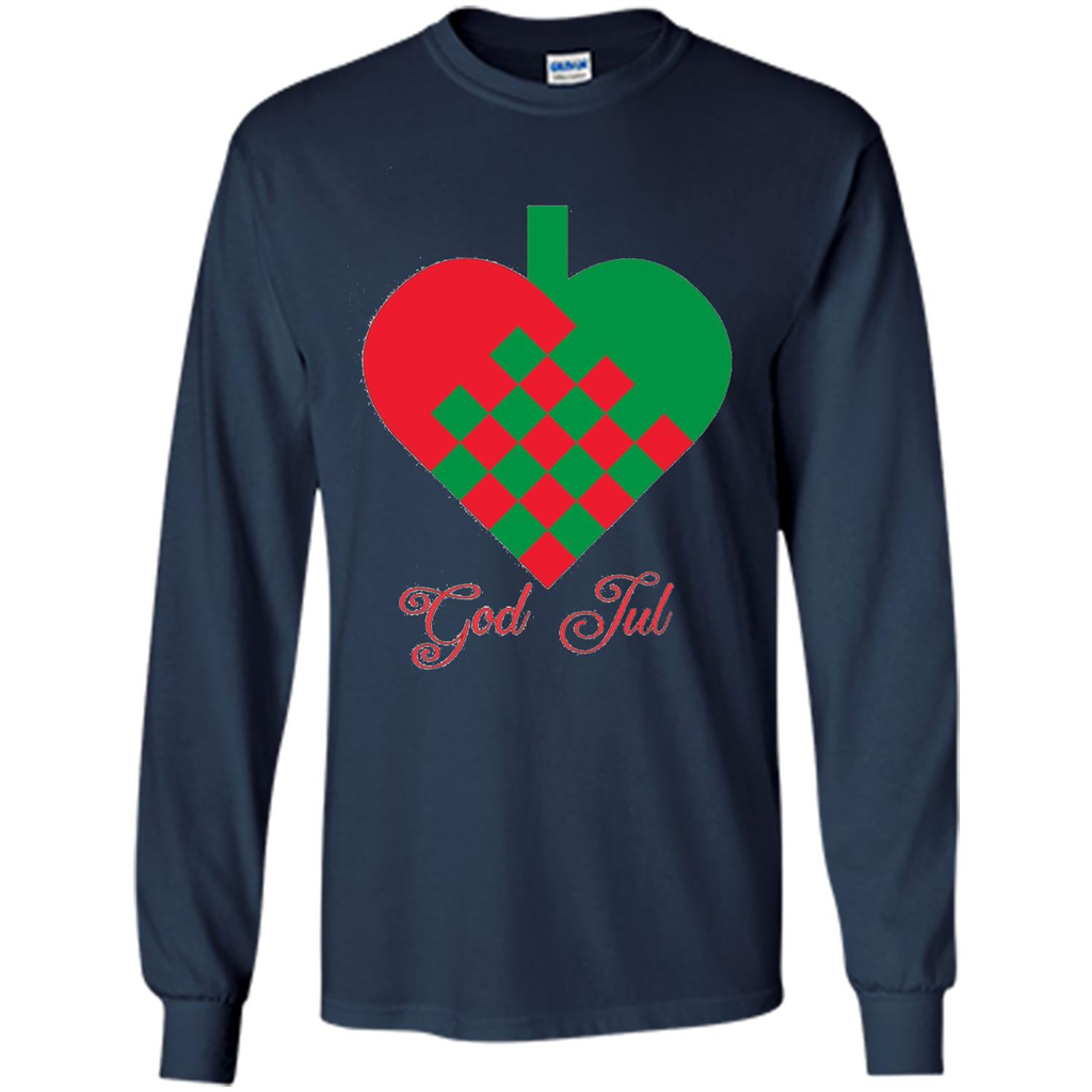 God Jul Merry Christmas T-shirt Navy