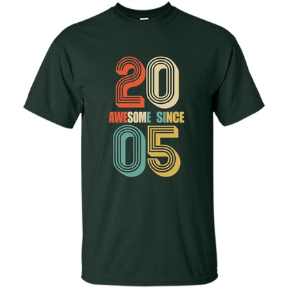 Awesome Since 2005 T-Shirt Forest Green