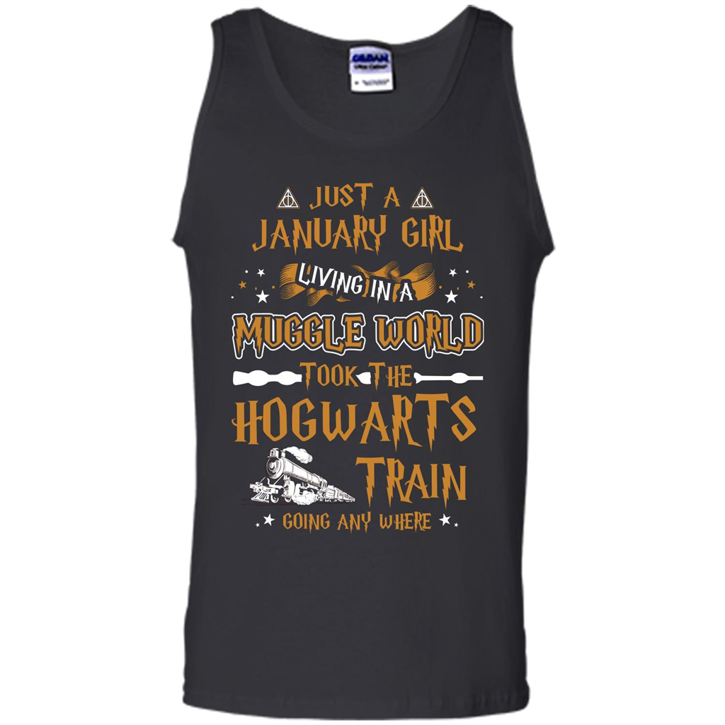 Harry Potter T-shirt Just A January Girl Living In A Muggle World