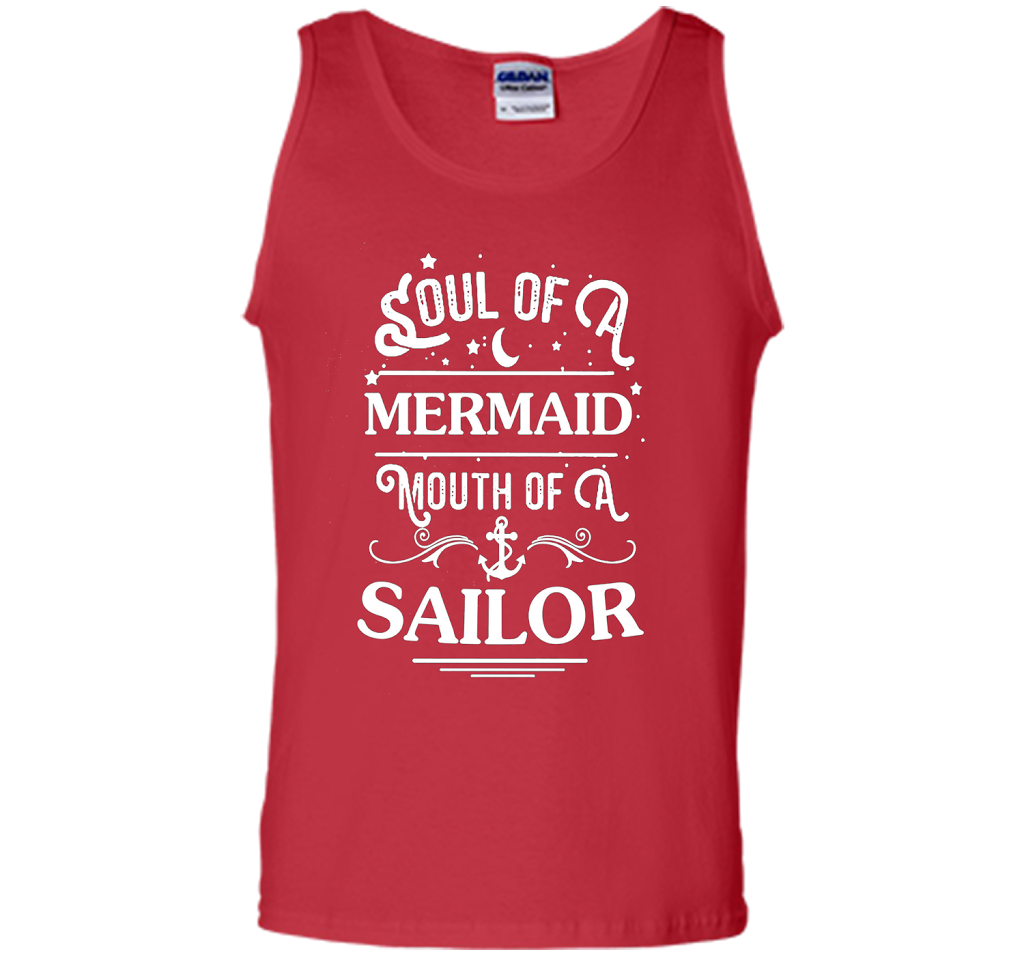 Soul Of A Mermaid Mouth Of A Sailor Shirt cool shirt Red