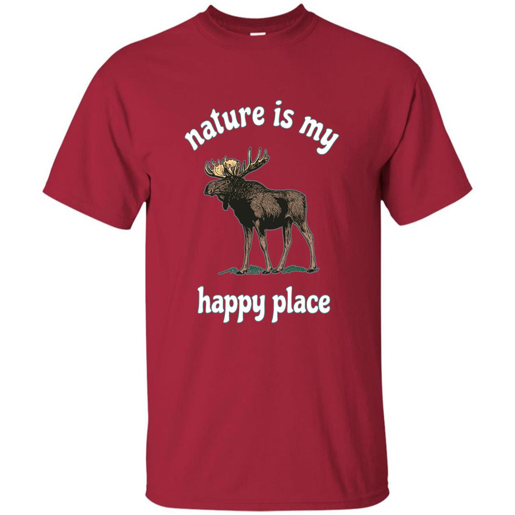 Moose's Wildlife T-Shirt Nature Is My Happy Place Cardinal