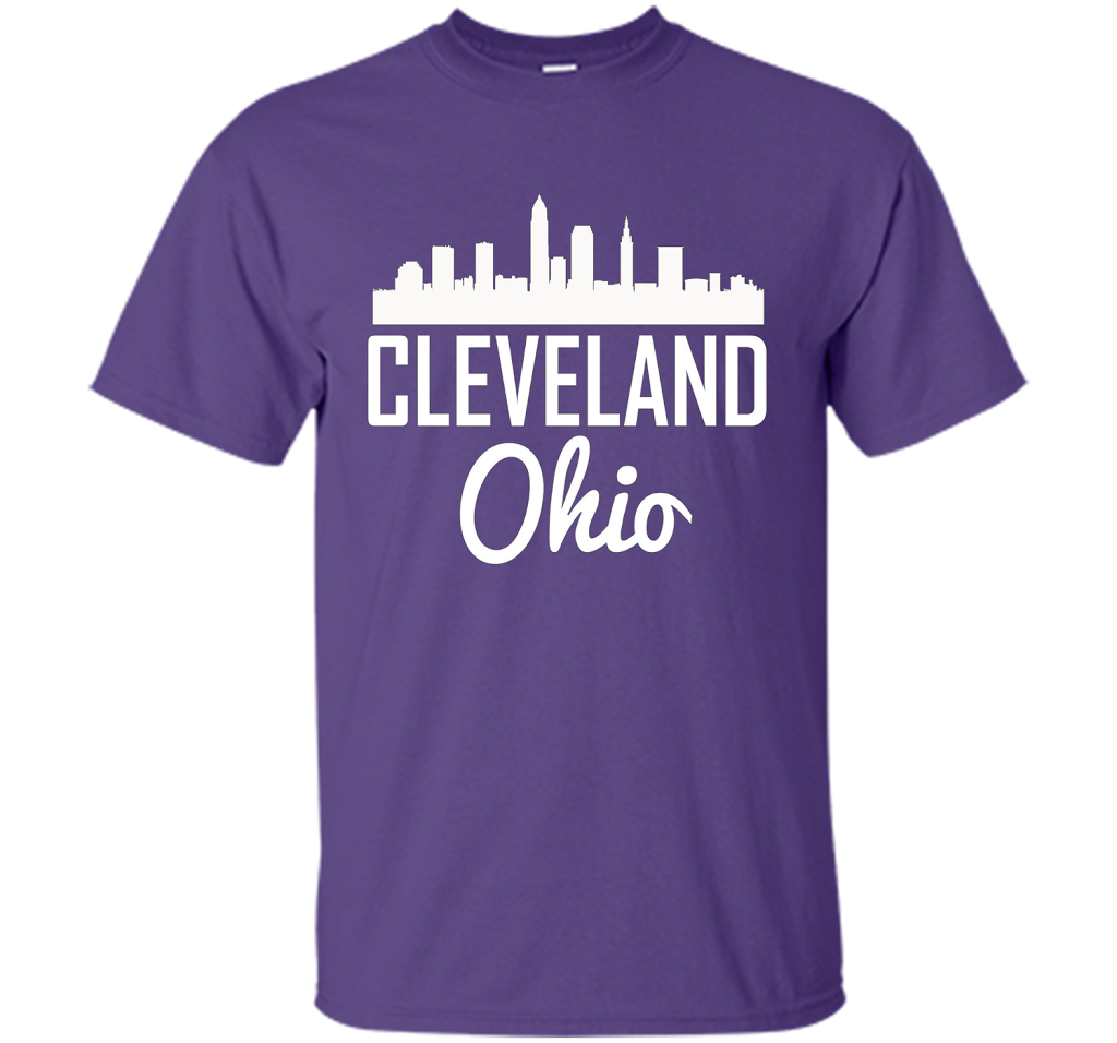 Cleveland Ohio T-shirt Purple