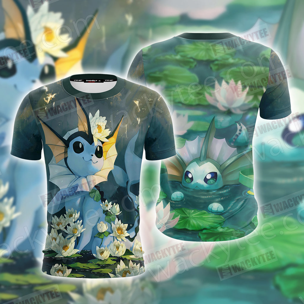Pokemon Vaporeon Unisex 3D T-shirt T-shirt