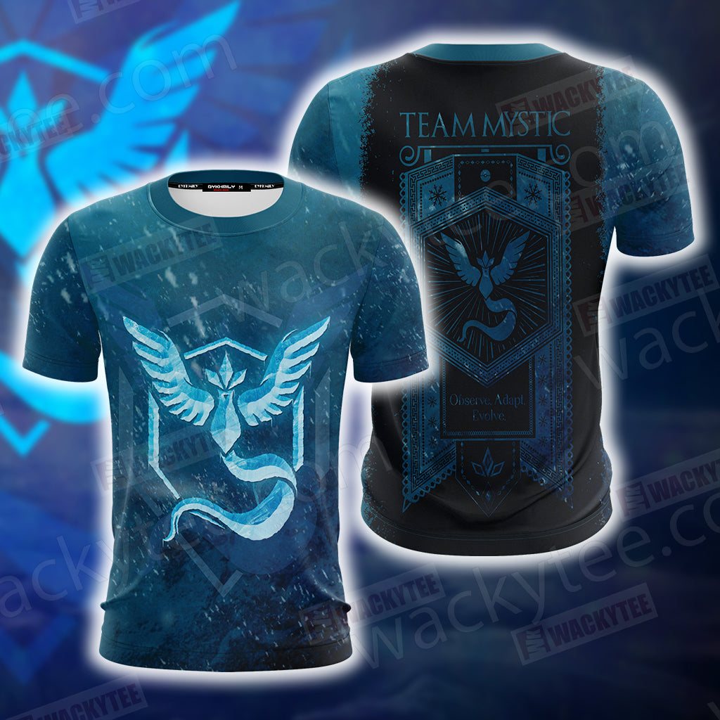 Team Mystic Pokemon Go New Unisex 3D T-shirt T-shirt