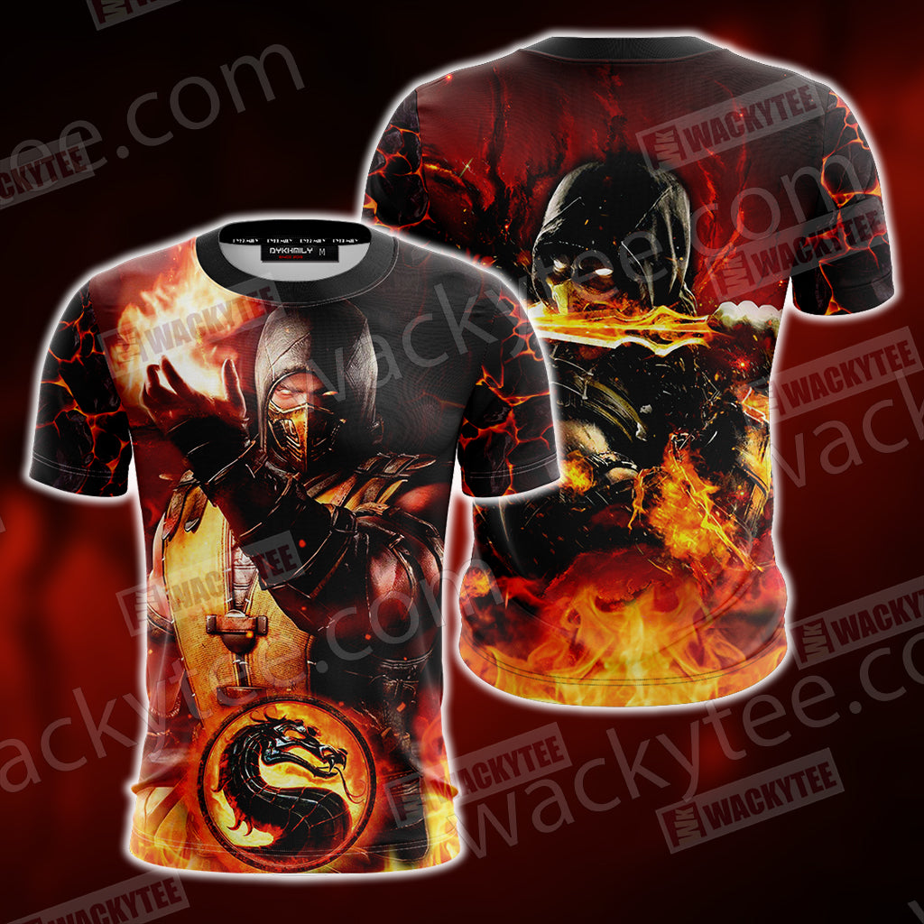 Mortal Kombat Scorpion New Look Unisex 3D T-shirt T-shirt