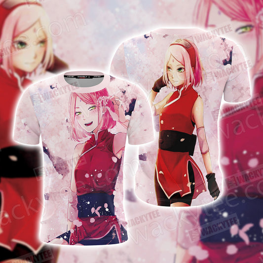 Naruto Sakura Haruno Unisex 3D T-shirt