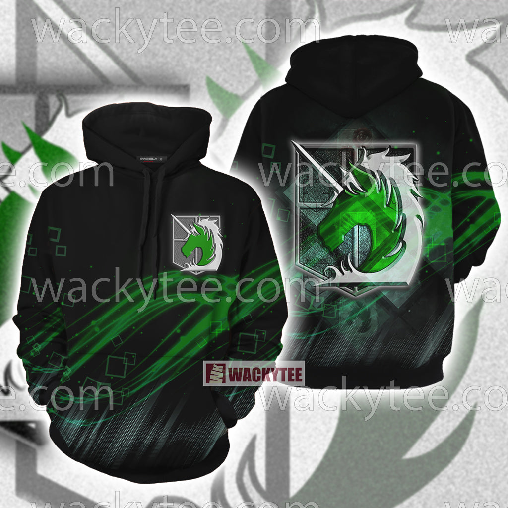 Attack On Titan Military Police For His Majesty The King 3D Hoodie