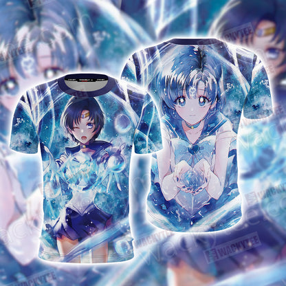 Sailor Moon Sailor Mercury Unisex 3D T-shirt T-shirt
