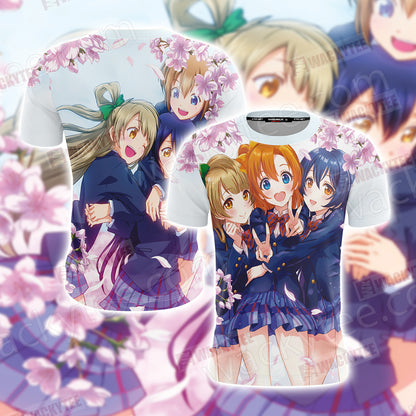 Love Live! School Idol Project Honoka, Umi and Kotori 3D T-shirt T-shirt