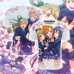 Love Live! School Idol Project Honoka, Umi and Kotori 3D T-shirt