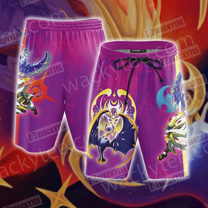 Pokemon Lunala Unisex 3D Beach Shorts