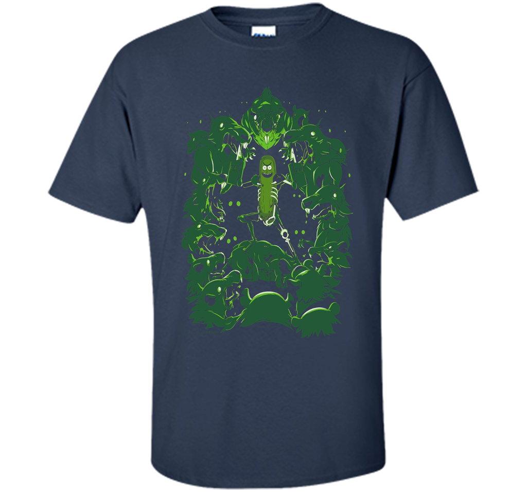 Pickle Rick Vs The Rats T-shirt Navy