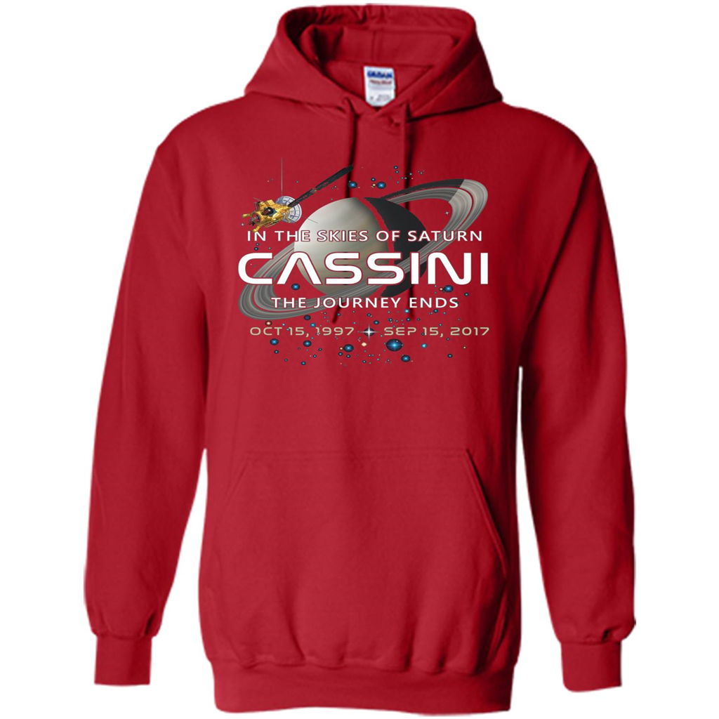 Cassini Spacecraft End Of Mission At Saturn T-Shirt Red