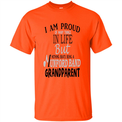 Proud Grandparent T-shirt Nothing Beats Being A Grandparent Orange