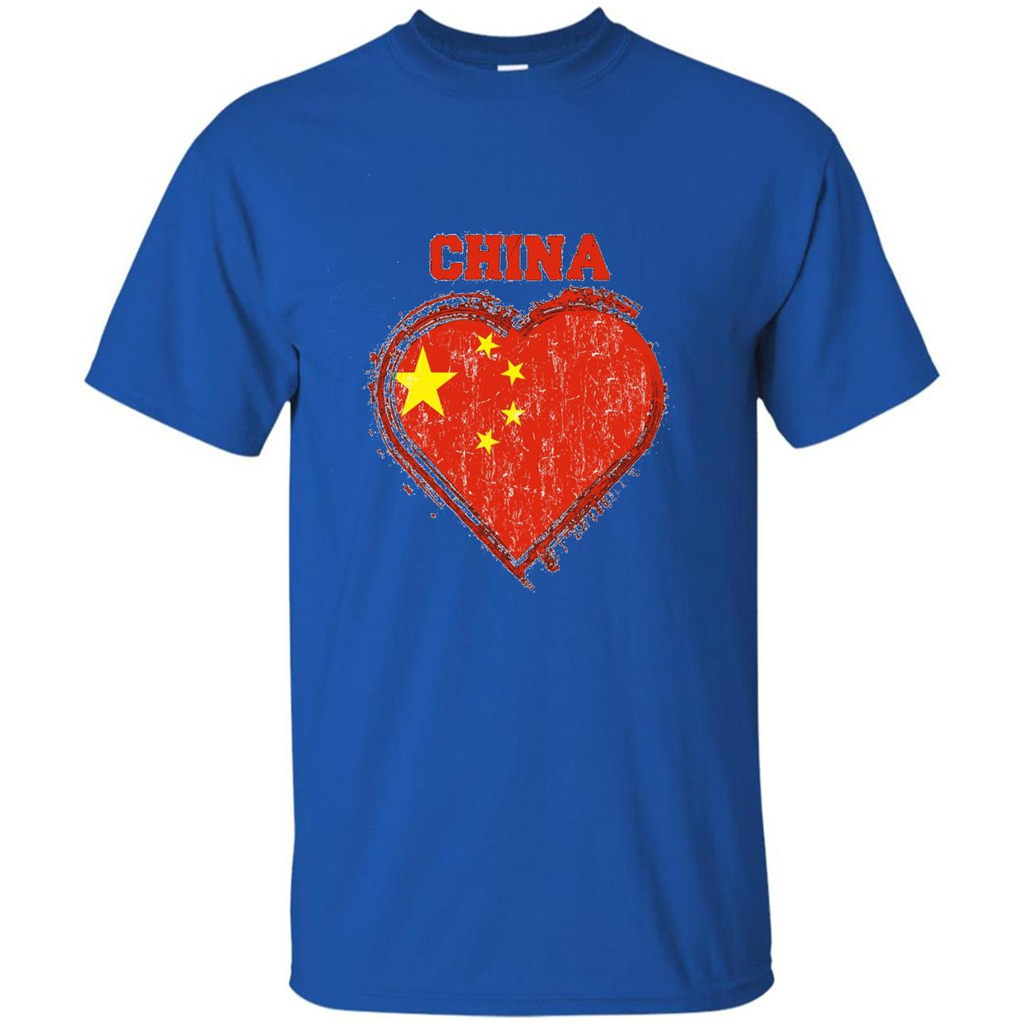 Chinese T-shirt Chinese Flag Shirt Royal