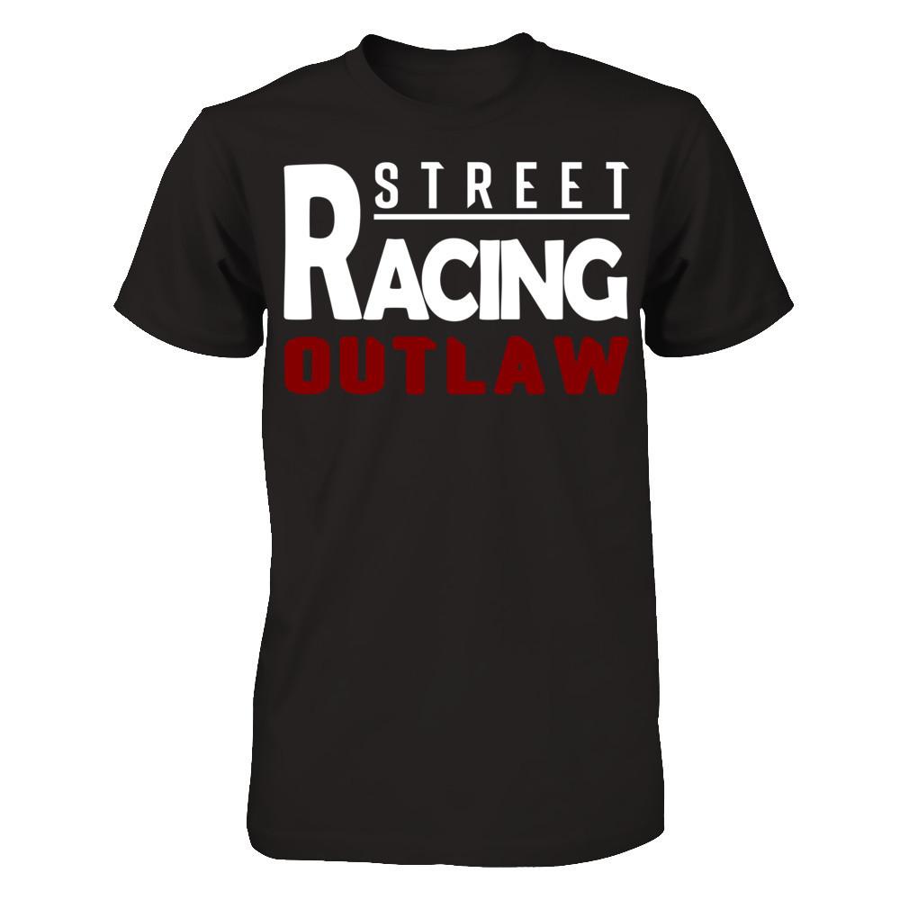 Street Racing Outlaw Gildan - Short Sleeve Tee Black