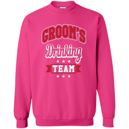 Funny Groom's Drinking Team T-shirt Bachelor Party