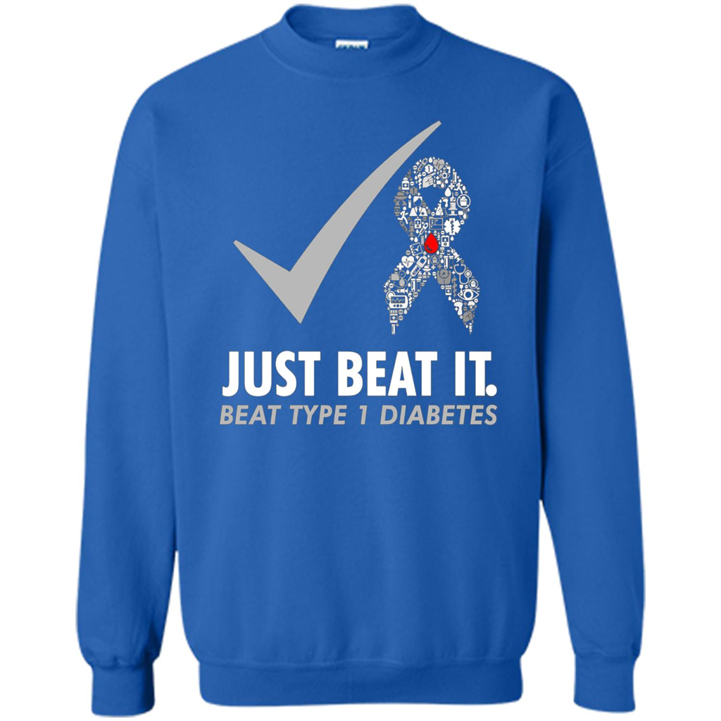 Just Beat It T-shirt Beat Type 1 Diabetes Royal