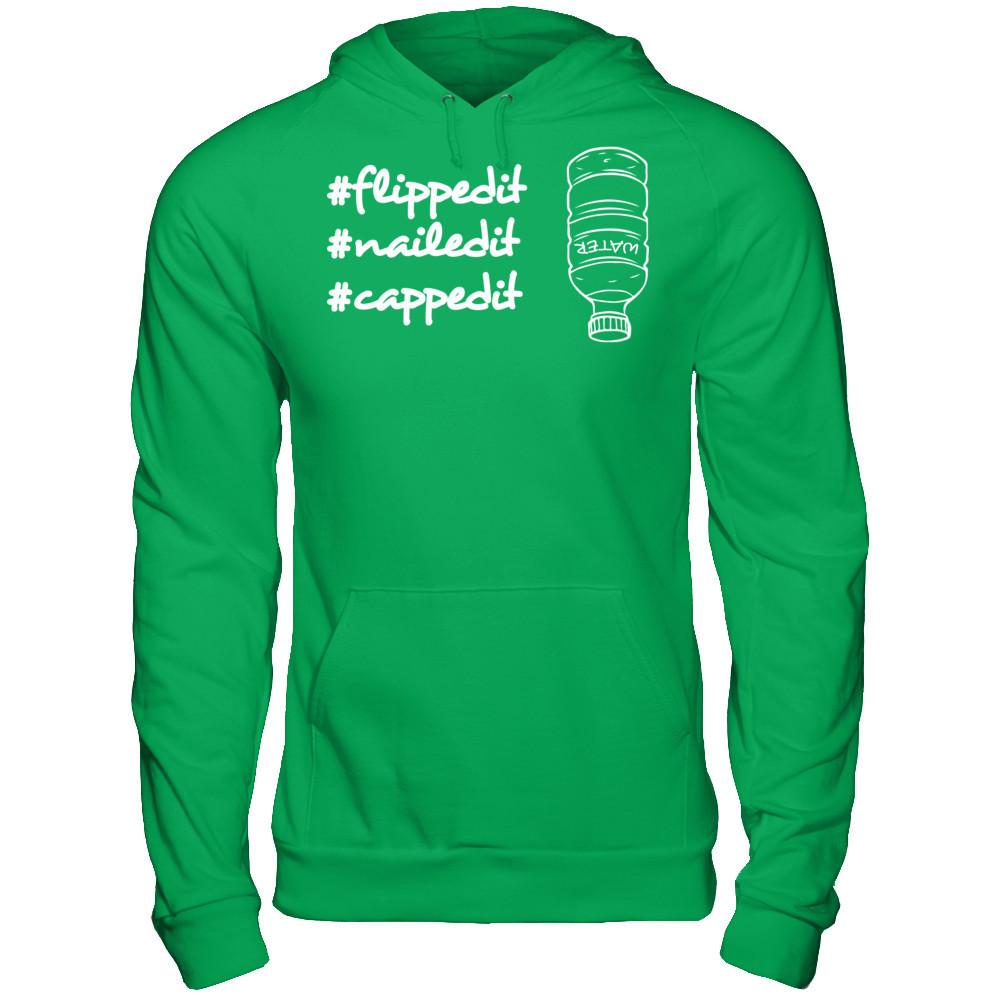 Flippedit Nailedit Cappedit T-shirt Gildan - Pullover Hoodie Irish Green