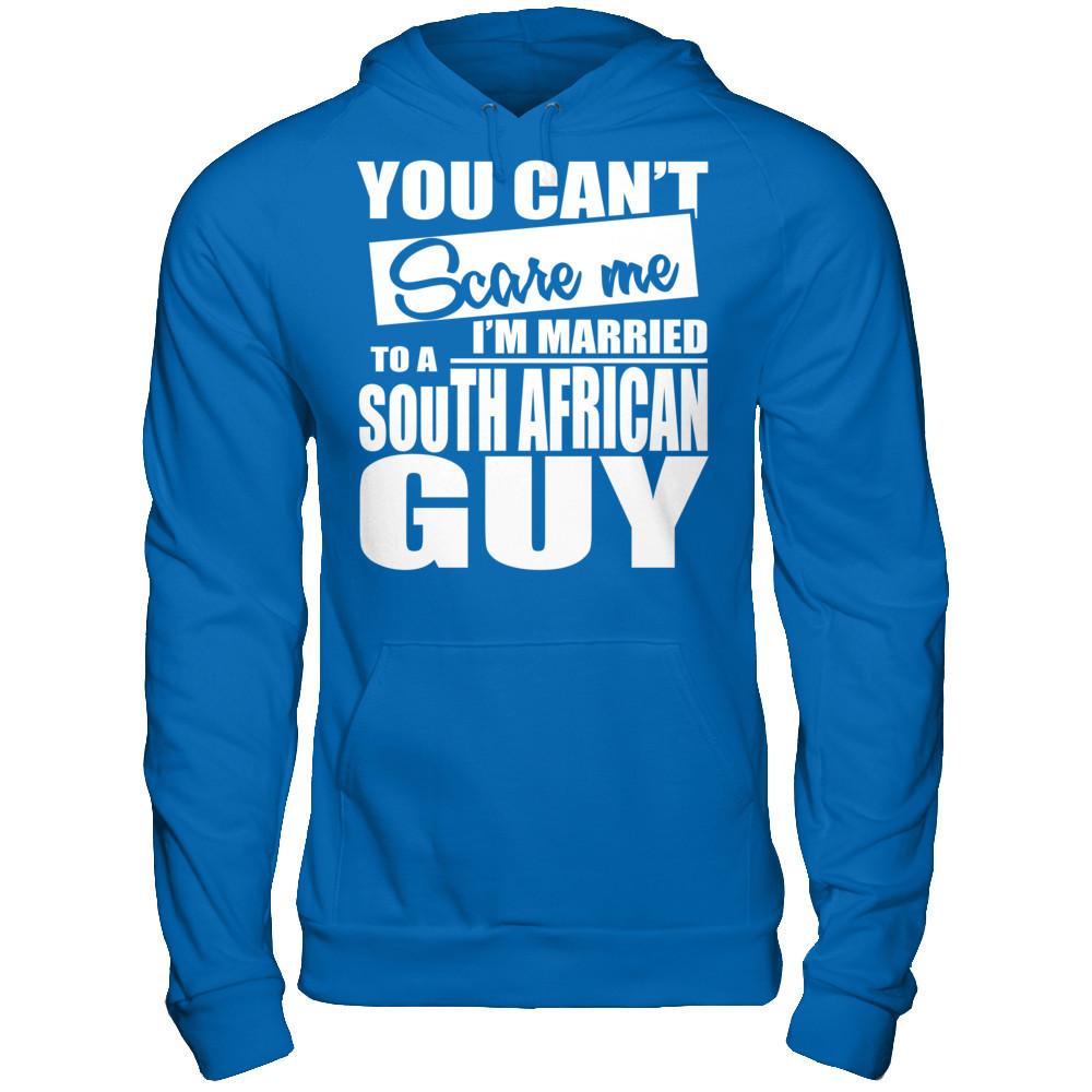 You Can't Scare Me I'm Married To A South African Guy Gildan - Pullover Hoodie Royal