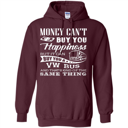 Driver T-shirt Money Can’t Buy You Happiness T-shirt Maroon