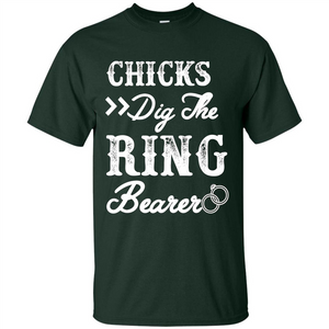 Ring Bearer T-shirt Chicks Dig The Ring Bearer