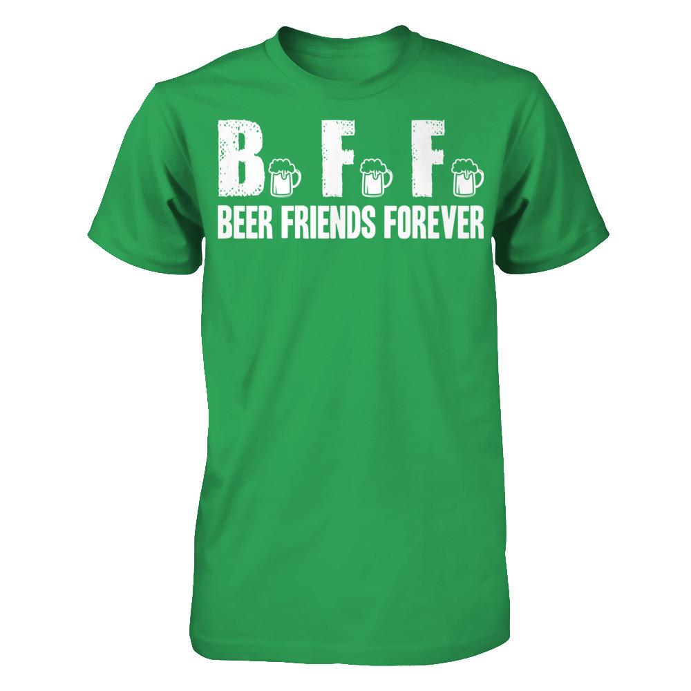 BFF, Beer Friends Forever T-shirt Next Level - Unisex Fitted Tee Kelly Green