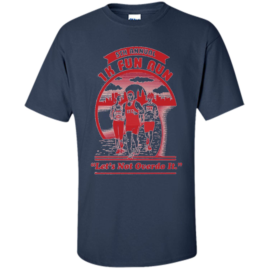 Run T-shirt Let's Not Overdo It Navy