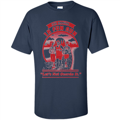 Run T-shirt Let's Not Overdo It Navy